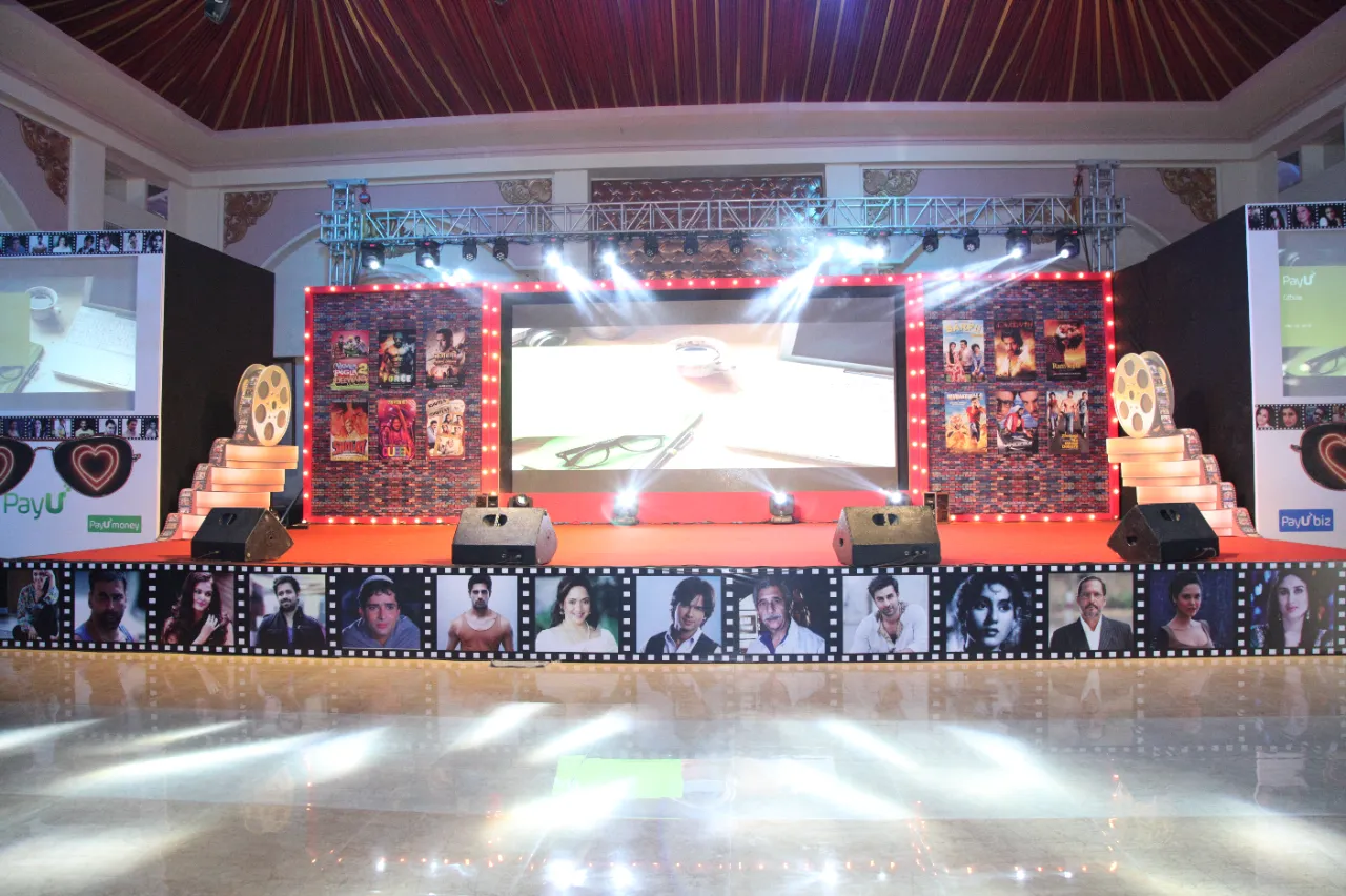 Bollywood-themed corporate night stage
