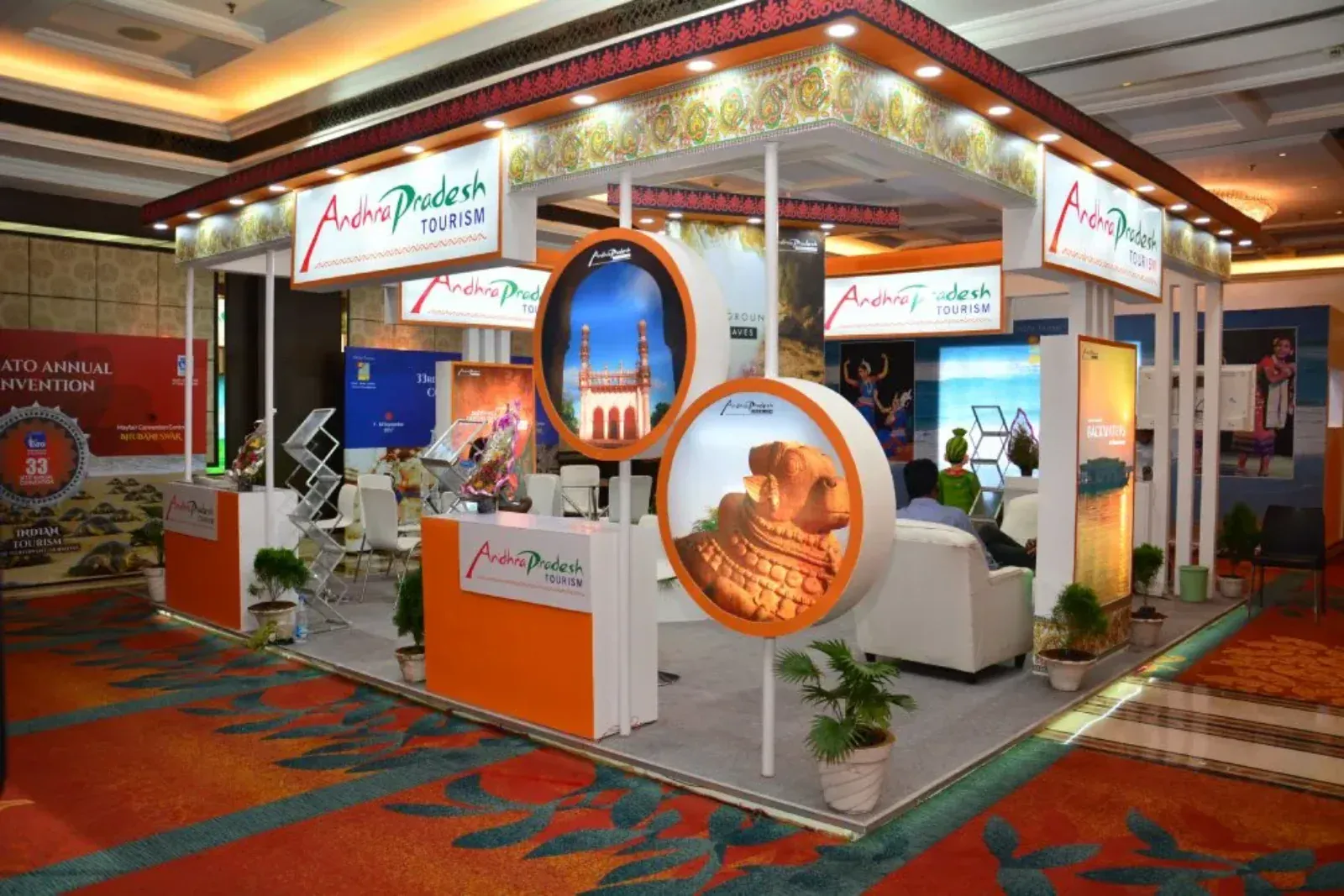 Custom exhibition stand designed in-house