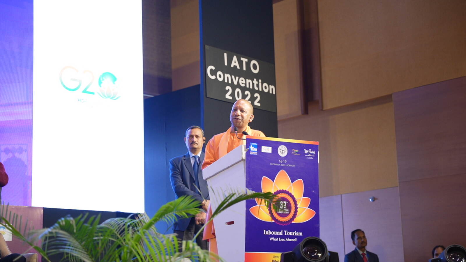 Ministers addressing delegates at a government conference