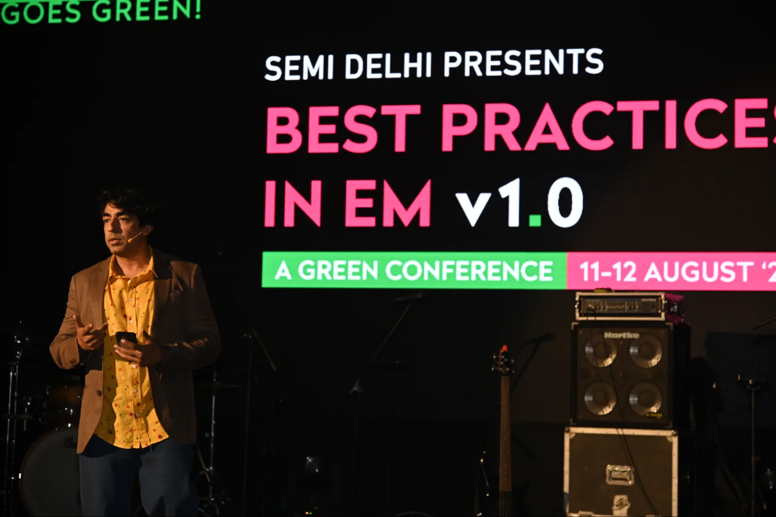 Medical conference expert delivering a lecture